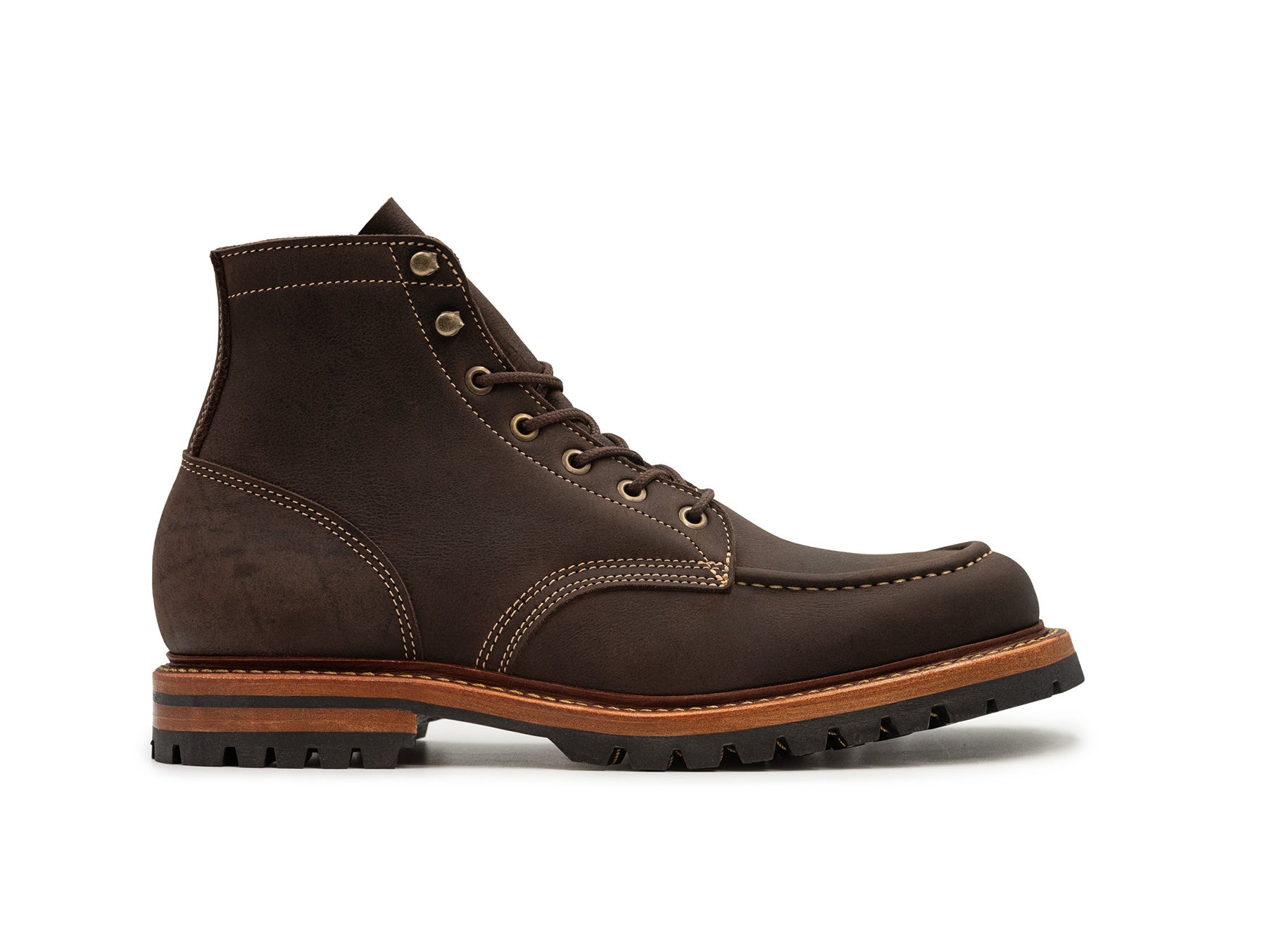 bitter chocolate kudu boot side view