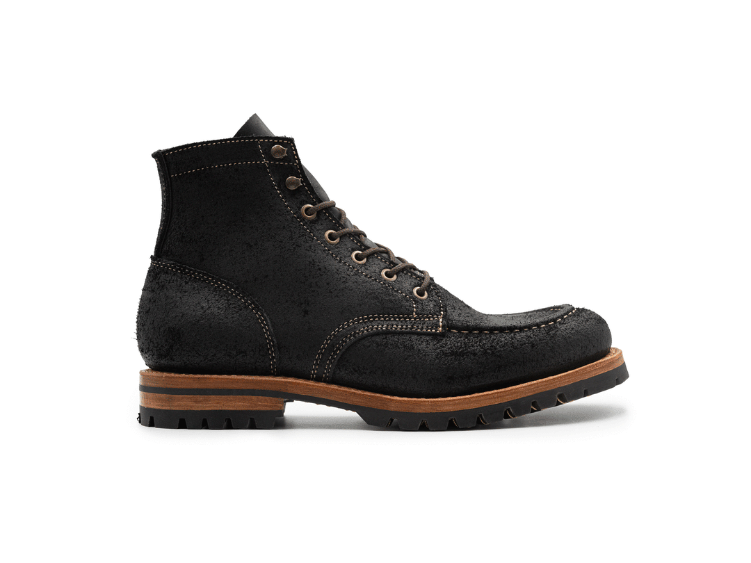 Black Oiled Rough Out | Moc Toe