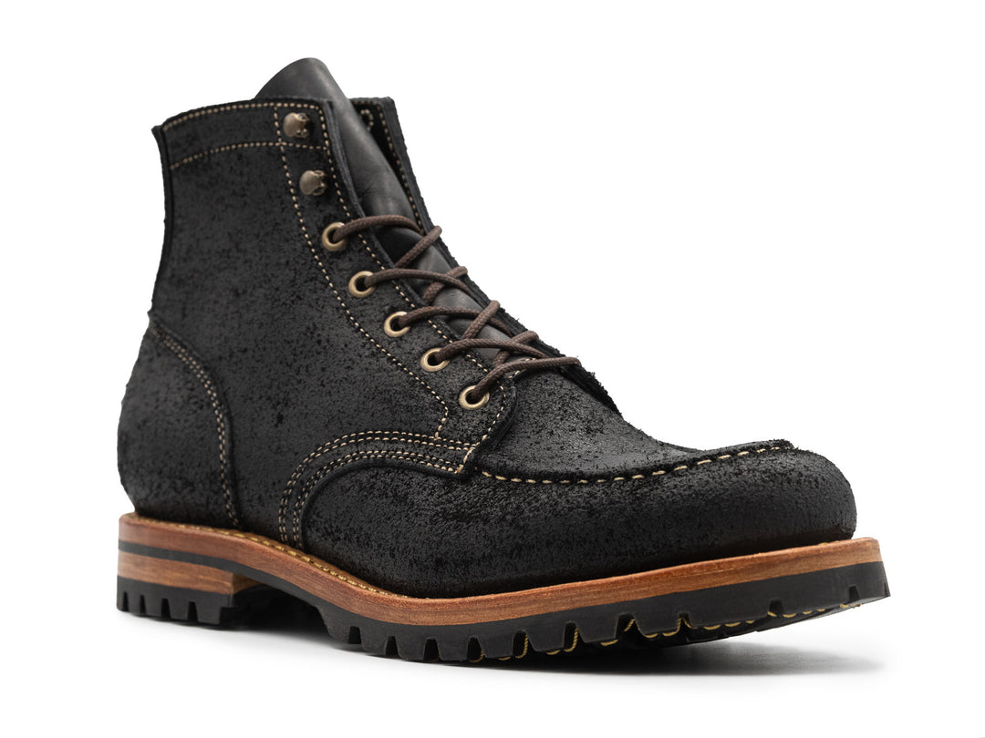 Black Oiled Rough Out | Moc Toe