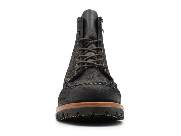 Black Oiled Rough Out | Moc Toe
