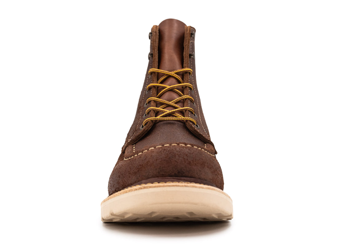 Brown Oiled Rough Out | Moc Toe