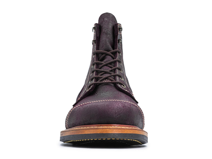 front view garnet rambler boot on white background