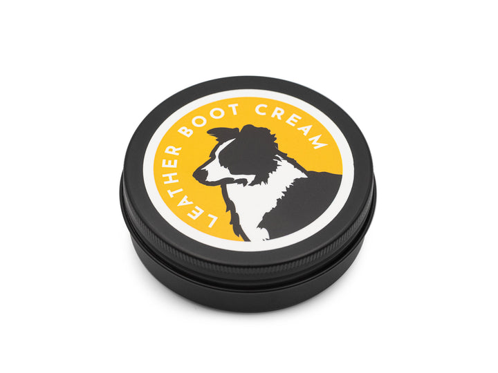 metal tin containing leather conditioner