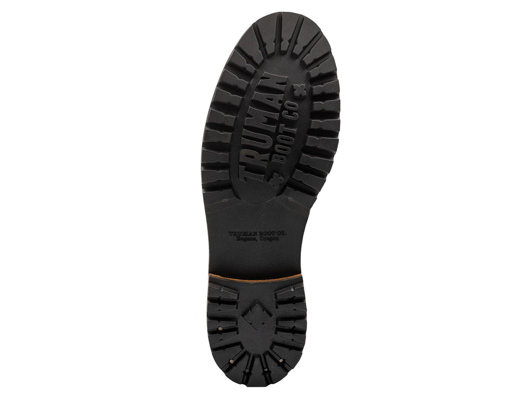 black truman heavy lug sole on white background