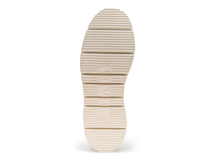 bottom view of vibram gloxi cut wedge sole