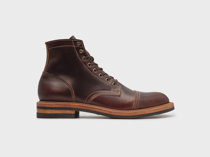 360° rotating view of the Brown Double Shot Cap Toe boot